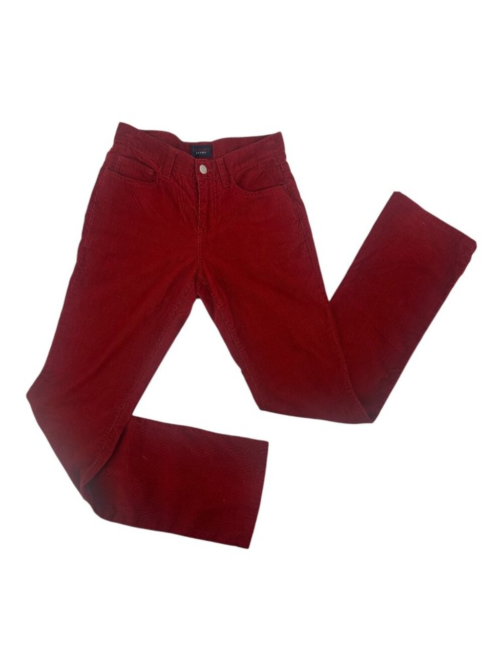 Vintage Tommy Jeans Size 1 Burgundy Corduroy Bootcut Flare Pants Y2K Retro 2000s